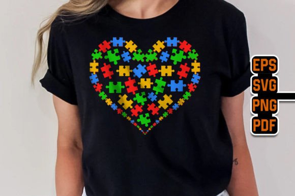 Autism Puzzle Heart SVG PNG PDF: A Design Asset for Meaningful Projects