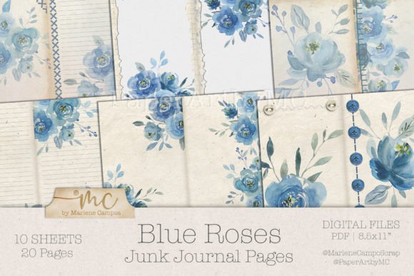 Blue Roses Junk Journal Pages: A Complete Guide
