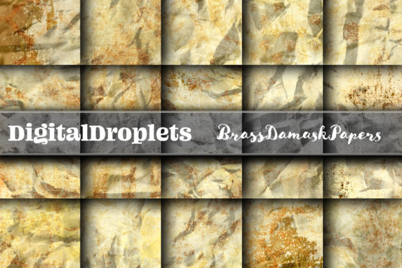 Brass Damask Paper | Collection: A Guide to Rich Texture