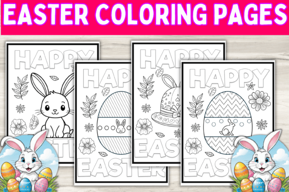 Bringing Spring to Life: Easter Bunny & Eggs Coloring Pages