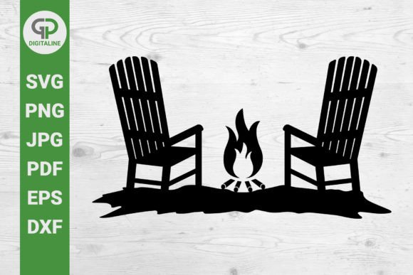 Campfire SVG Adirondack Chairs SVG: Crafting Outdoor Ambiance
