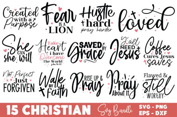 Christian Quotes SVG Bundle: A Designer’s Faith-Driven Asset