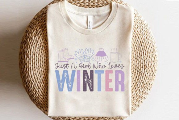 Just a Girl Who Loves Winter SVG Quotes: Cozy Winter Design Assets