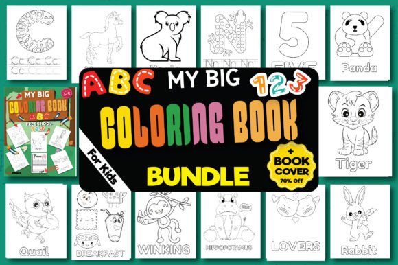 My Big Coloring Book Alphabet and Number: A Creative Font Deep Dive