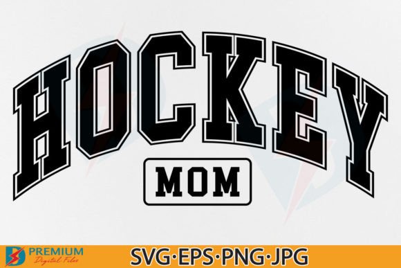 Unleash Team Spirit with the Hockey Mom SVG & Varsity PNG