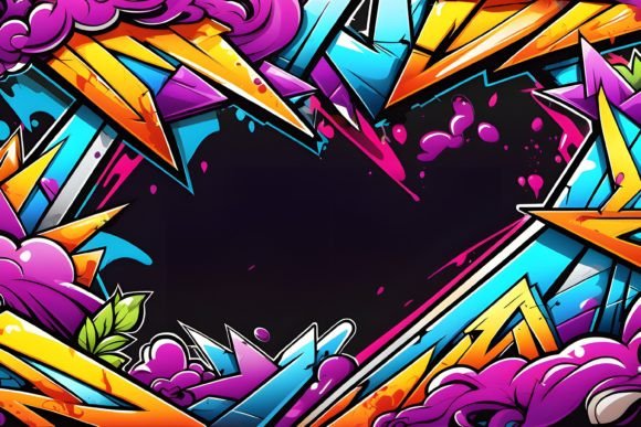 Unleash Urban Energy with Graffiti Border