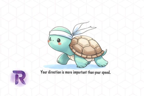 Wise Turtle Motivation Sublimation: A Designer's Asset